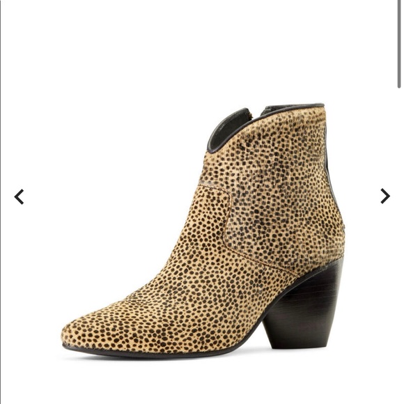 NEW ARIAT MEADOW BROOK CHEETAH HAIR BOOTIE Size: 8 - Picture 8 of 8